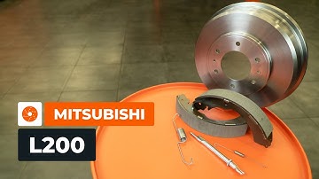 Come sostituire i tamburi e le ganasce dei freni posteriori su MITSUBISHI L200 KA [TUTORIAL AUTODOC]