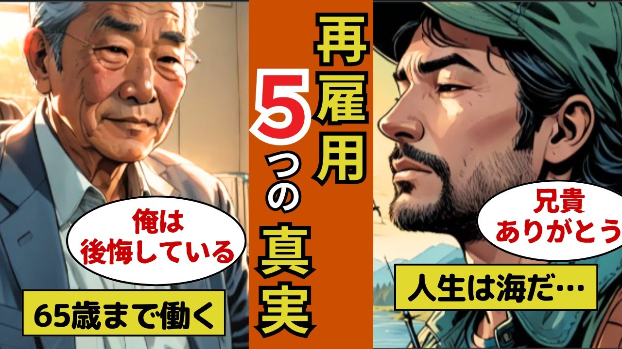 【漫画】【定年退職60歳vs65歳】再雇用で働き続けた兄が教えてくれた5つの真実【定年・年金・セカンドライフ・音声ドラマ】