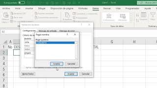SELECCIONAR MATERIALES DE CONSTRUCCIÓN EN UNA BASE DE DATOS USANDO LISTA DESPEGABLES EN EXCEL
