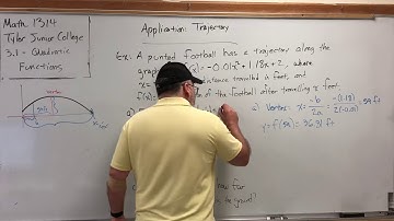 3.1.6 Quadratic Functions – Application: Trajectory