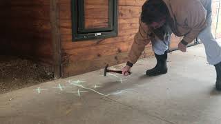 Barn damage by groundhog 2021