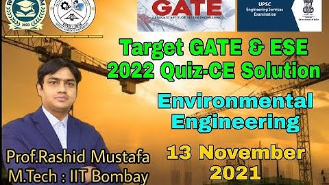Target GATE & ESE 2022 Quiz CE Solution | Environmental Engineering | 13 November 2021