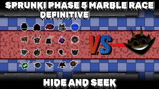 Incredibox Sprunki Phase 5 Definitive Vs. Seeker - Hide and Seek Marble Race In Aldogoo