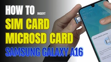 How to Install a SIM Card to Samsung Galaxy A16