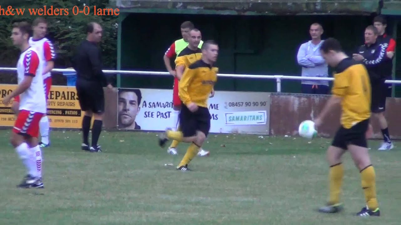 football score Larne v H&W Welders
