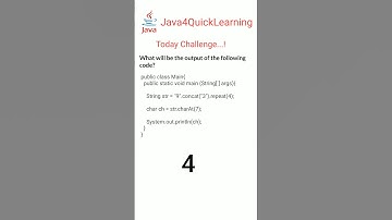 What will be the output of the following code  || Interview Questions || #Java4QuickLearning #java