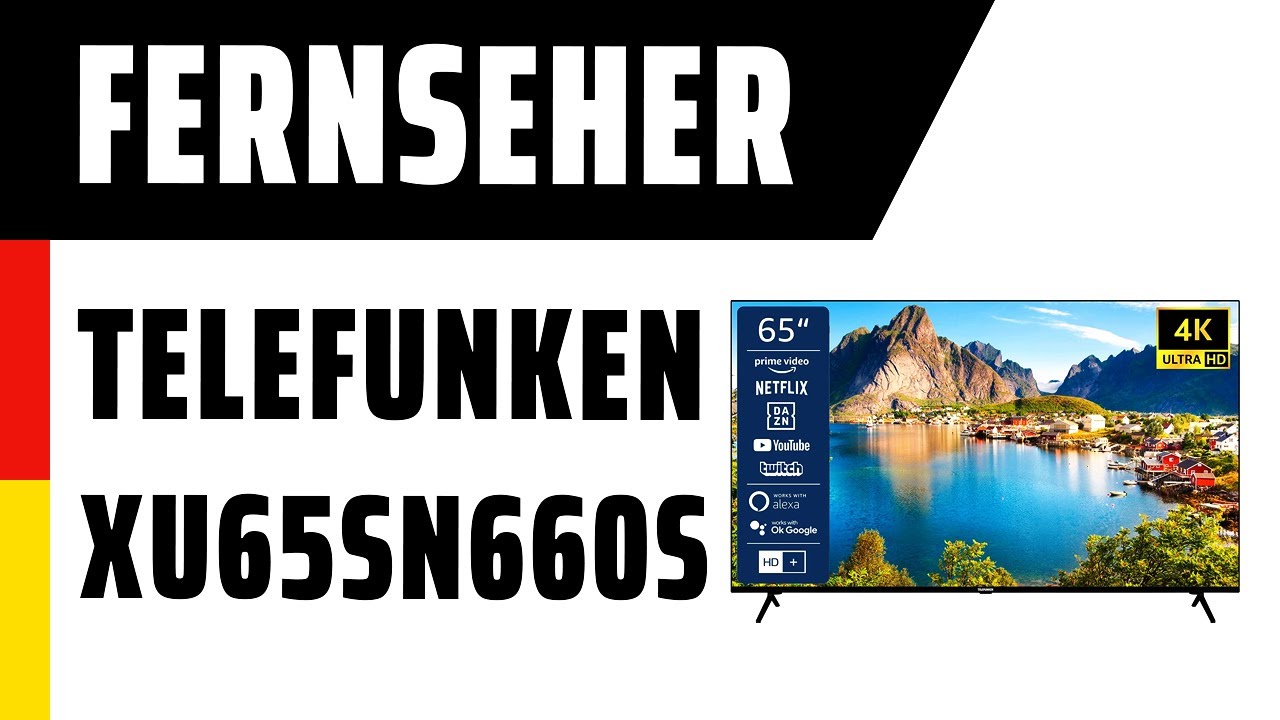 Test Fernseher YouTube TELEFUNKEN | - XU65SN660S Deutsch |