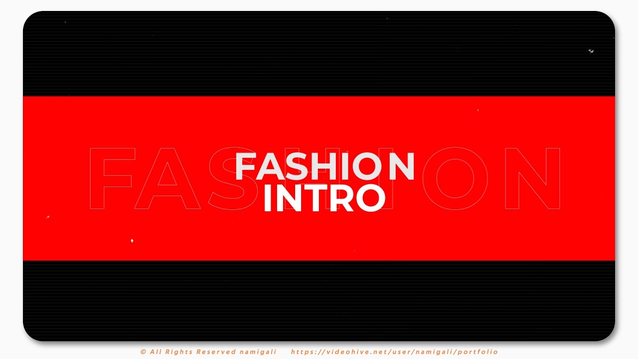 Fashion YouTube Intro | Stylish Modern Opener | Trendy Fashion Video