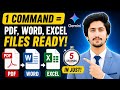 Generate Documents using Google Gemini | MS Word, Excel ki Chutti! 🚀