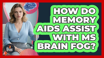How do memory aids assist with MS brain fog?