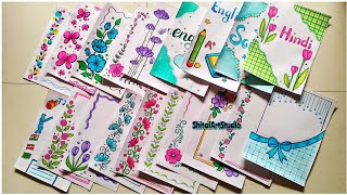 20 Beautiful Border Designsproject Work Designsa4 Sheetfilefront Page Design For School Projects
