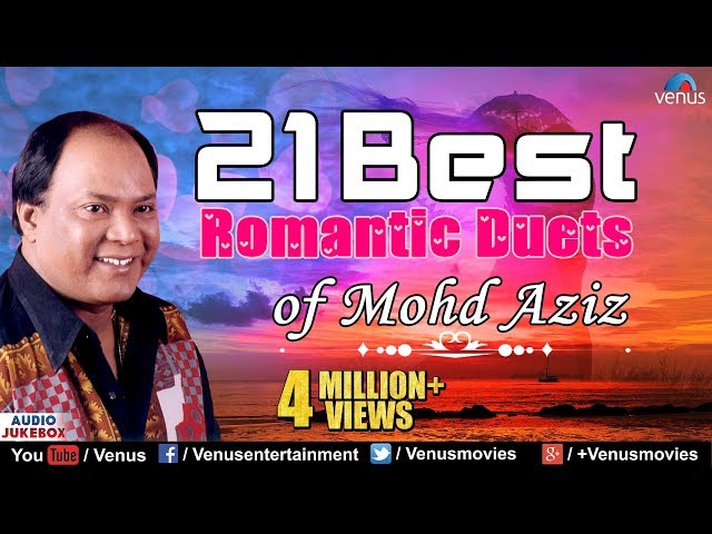 21 Romantic Duets | Mohd Aziz Songs | Romantic Songs | Hindi Songs class=