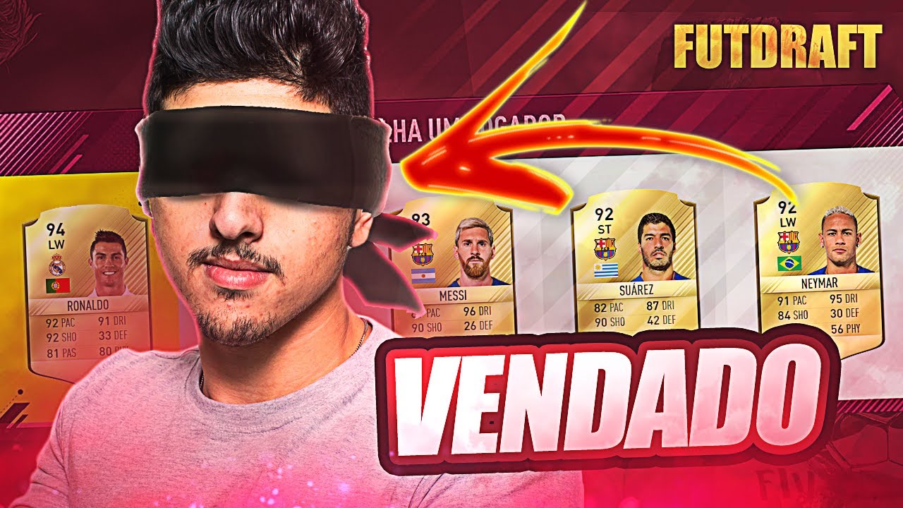 fifa ultimate team 18 FIFA 17 FUT DRAFT - MONTEI MEU TIME VENDADO !!! 😨😱