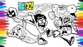 Teen Titans Go Coloring Pages | How to Draw Teen Titans | Teen Titans Coloring Videos for Kids screenshot 3