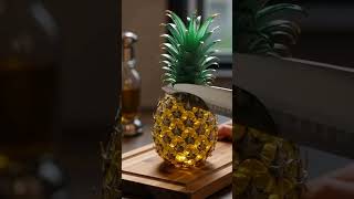 Pineapple Gl Fruit Cutting Asmr Sounds