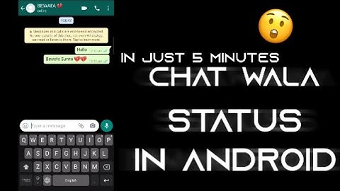 Make Trending Whatsapp Status In  Android 🔥 | Chat Wala Status 🌟 | Whatsapp Status | In Just 5 Min