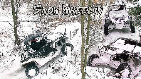Polaris RZR XP vs Snow Covered Trails - Snow Wheelin Ontario, Canada