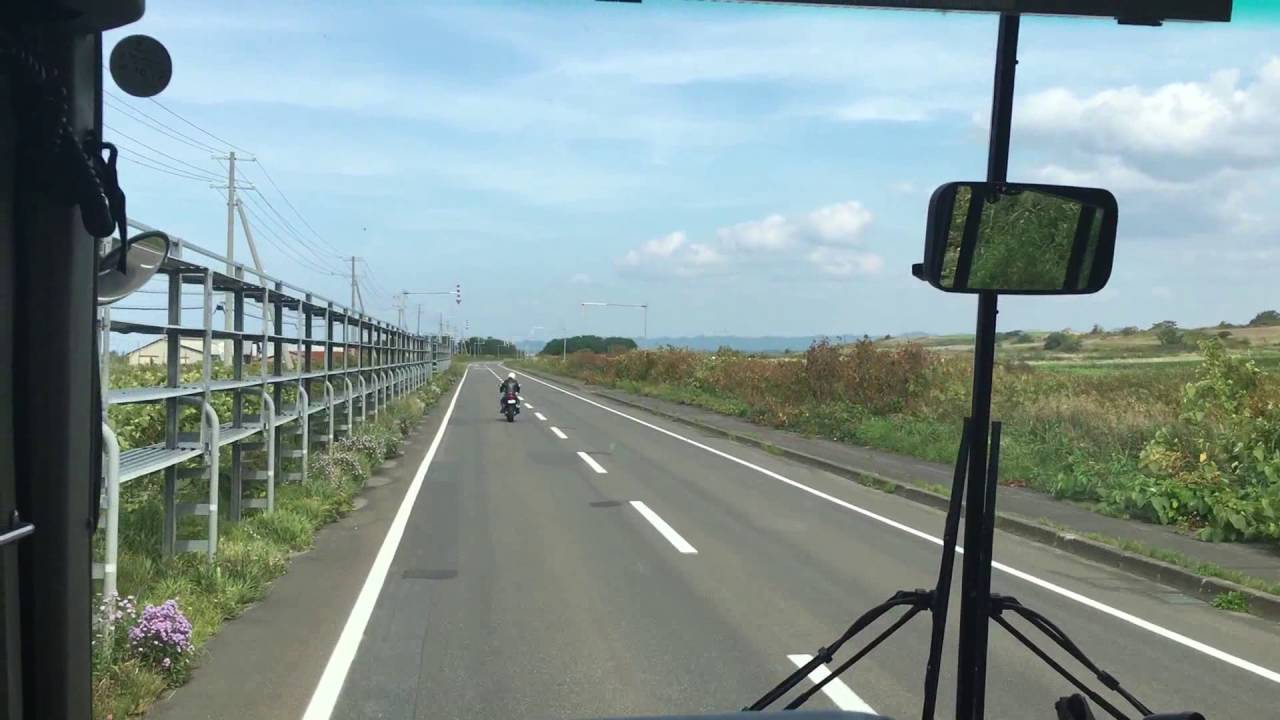 北海道バス 前面展望 車窓 羽幌→幌延駅/ 沿岸バス 羽幌1153発(幌延行)