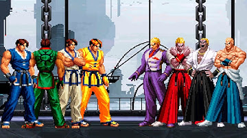 [KOF Mugen] Kim Kaphwan Team vs Geese Howard Team