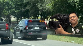 3 Unmarked HPD Vehicles Responding to MVA at Crestmont and 610