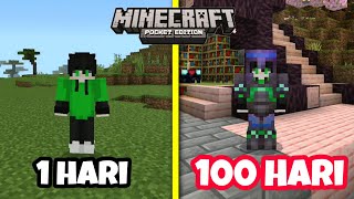 BERTAHAN HIDUP 100 HARI DI MINECRAFT PE!!