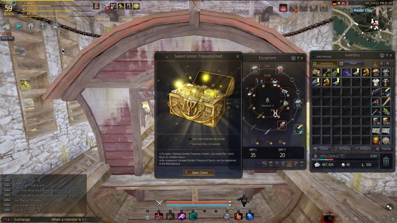 Black Desert Online Opening 21 Golden Chests YouTube
