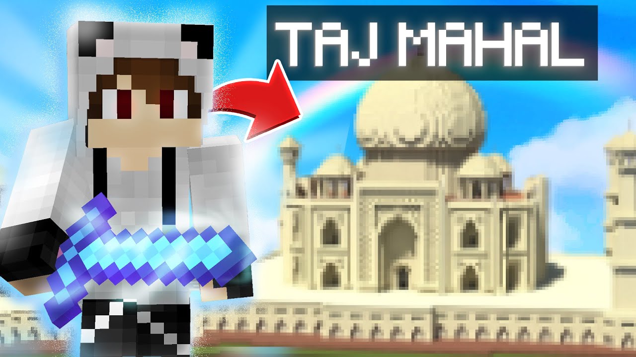 MINECRAFT BUILDING TAJ MAHAL IN MINECRAFT SURVIVAL! (PART #19) - YouTube