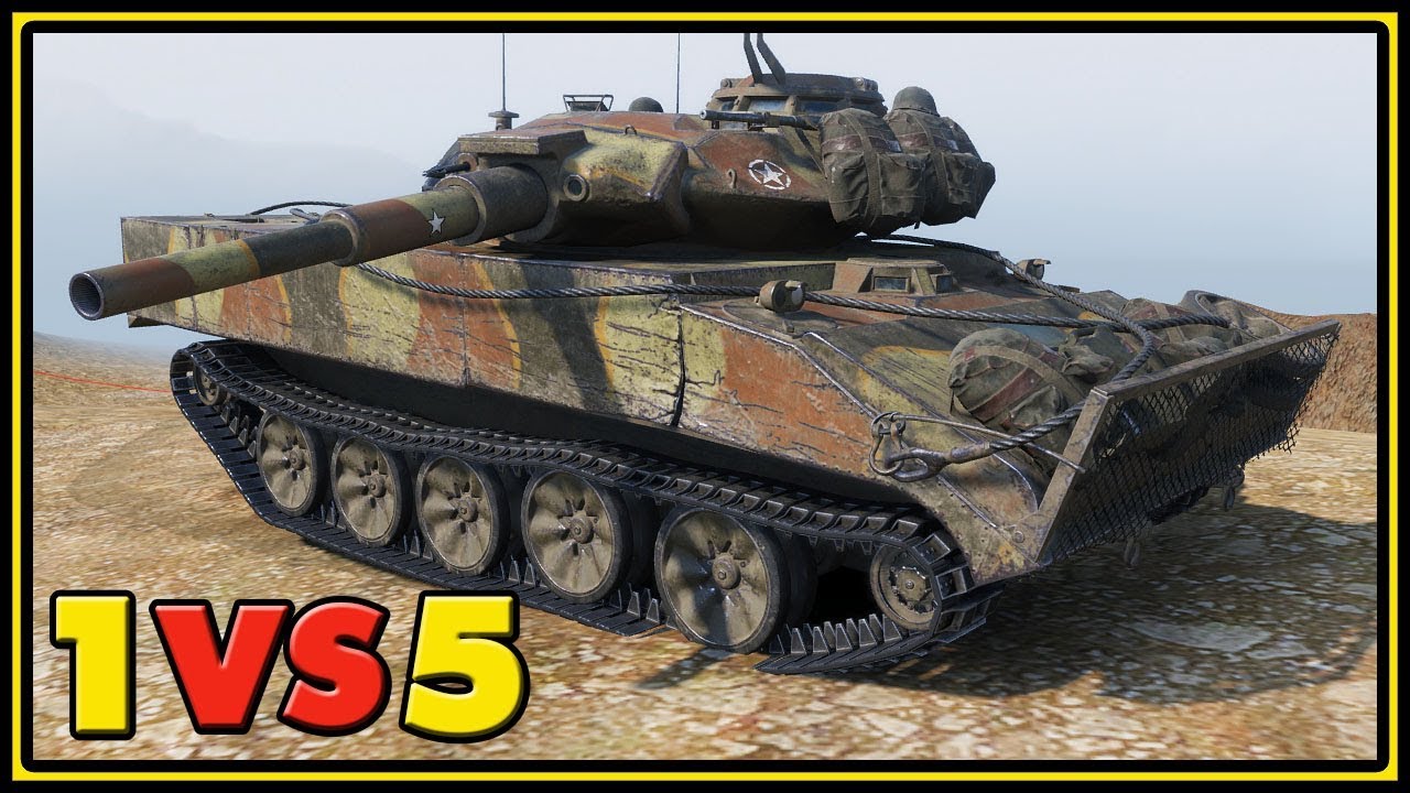 Xm551 Sheridan 10 Kills 1 Vs 5 World Of Tanks Gameplay Youtube