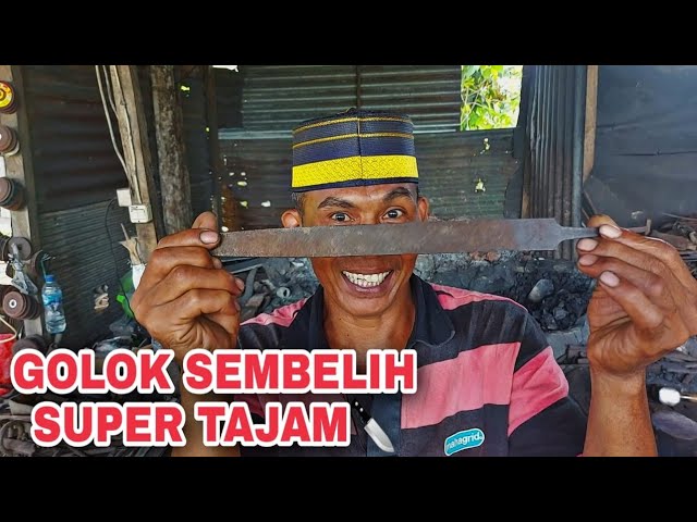 🔴Saksikan🔪Cara Mudah Membuat Golok Sembelih Super Tajam Dari Bahan Kikir class=