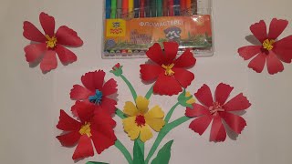 A simple scroll for gifts to Mom.#origami#flowers #craftsmen