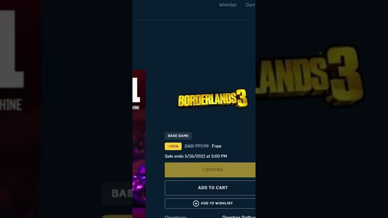 BORDERLANDS 3 IS FREE