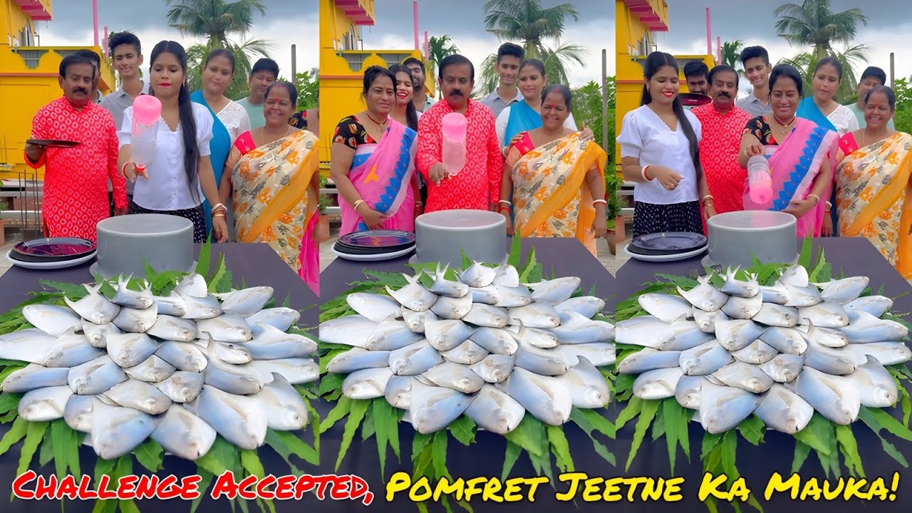 Challenge Accepted, Pomfret Jeetne Ka Mauka! 🤔| Flip The Bottle Win Pomfret Fish/ SK Challenge Video