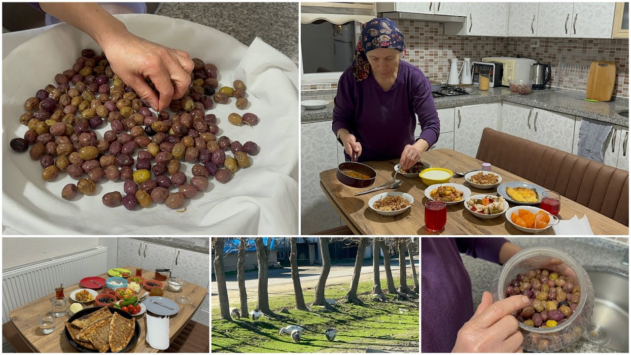 ACI SİYAH ZEYTİN NASIL TATLANDIRILIR❗️AKŞAM MENÜMÜZ DOLU DOLU VLOG