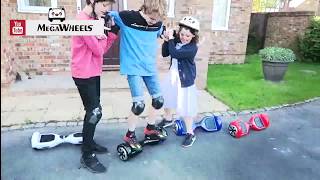 They are having fun on riding the self balance hoverboard