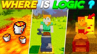 Illogical Things In Minecraft That Don't Make Any Sense 😂 | Minecraft Hindi # 1