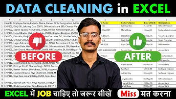 🔥 Excel Data Cleaning  | Data Cleaning Tricks in Excel | Excel Tutorial