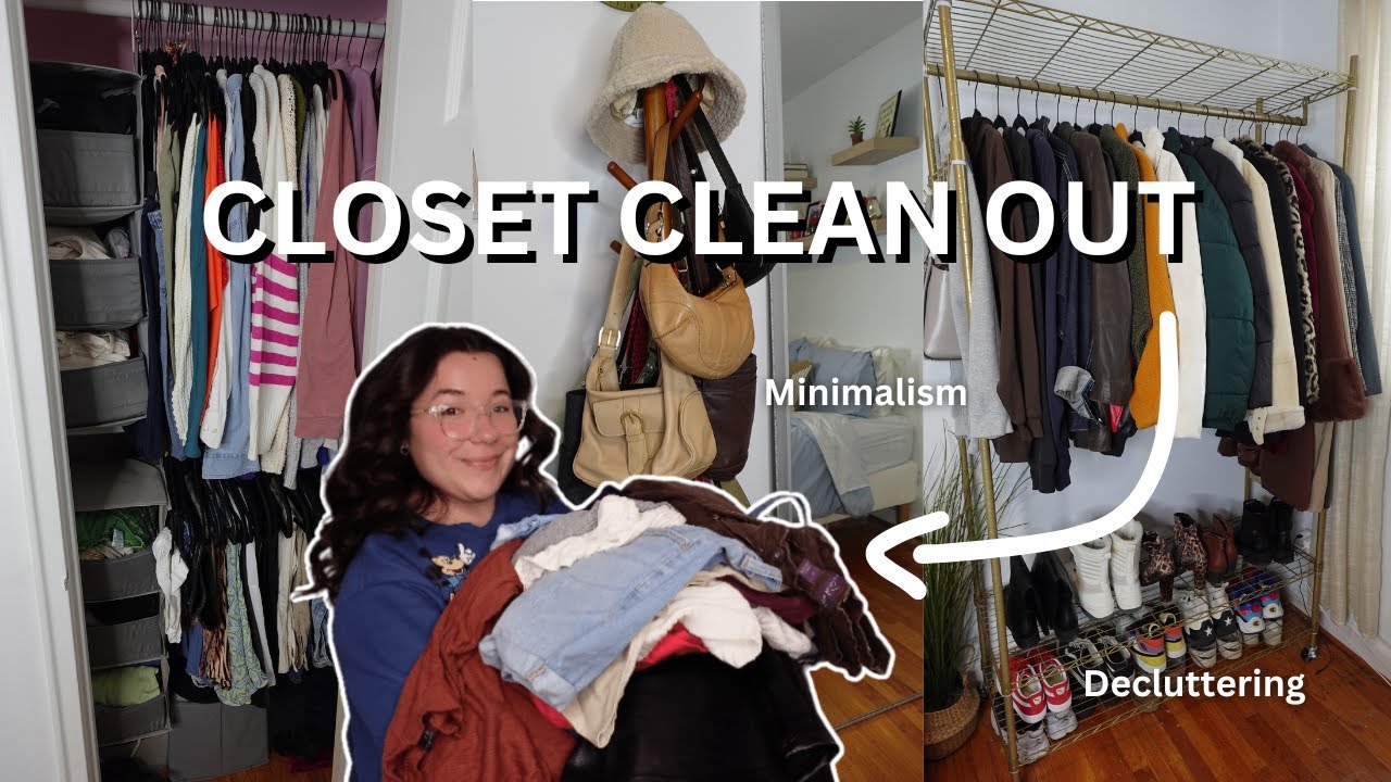 MASSIVE CLOSET CLEAN OUT 2024 l decluttering, minimalism, & organizing ...