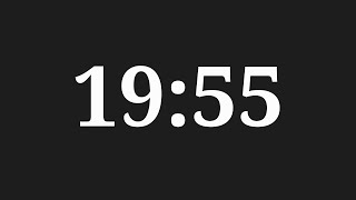 19 Minutes 55 Seconds Countdown Timer