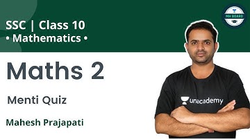 Maths 2 | Menti Quiz | Maths  | Mahesh Prajapati