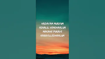 Hridayam Muriyum Makane Song Lyrics 