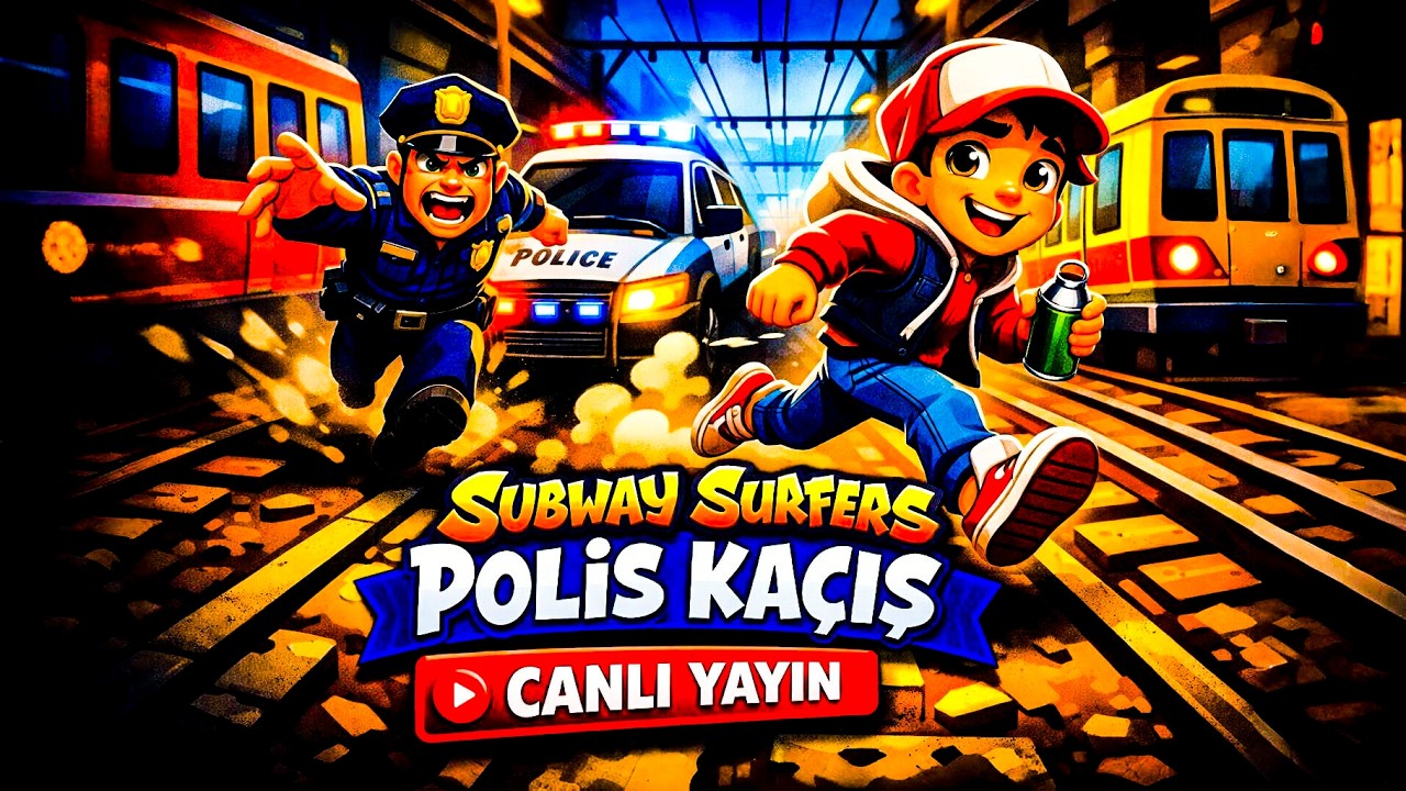 SUBWAY SUFERS POLİS KAÇIŞ CANLI YAYIN # 88