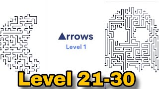 Arrows - Puzzle Escape Gameplay Level 21-30 Walkthrough