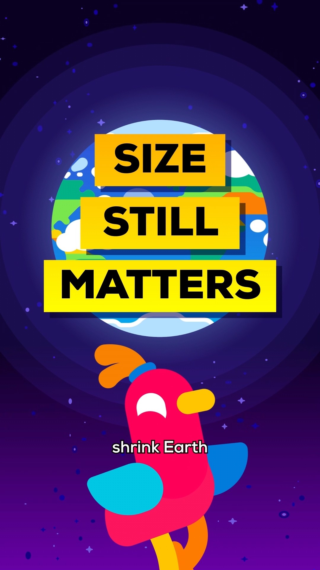 Let’s Shrink Earth to Half Its Size #kurzgesagt #shorts