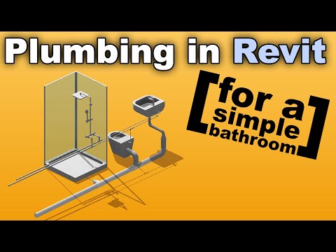 Plumbing For A Simple Bathroom In Revit Tutorial [Revit MEP Plumbing]