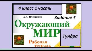 Тундра задание 5. Окружающий мир 4 класс рабочая тетрадь. Знаки