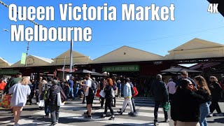 Queen Victoria Market Melbourne Australia 4K Video 2024