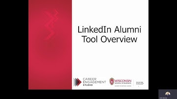 Overview of the LinkedIn Alumni Tool