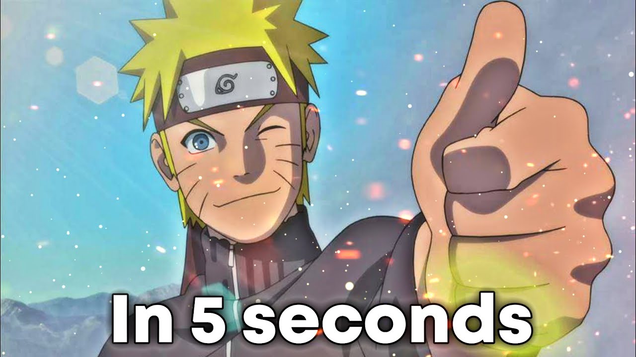 Naruto shippuden in 5 seconds (trash video) @otakugains