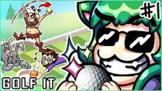 Momo: I NEVER AGREED TO A HOLE IN 1 | Golf-It #1 w/ Ohm, Jiggly, & Stabbies!