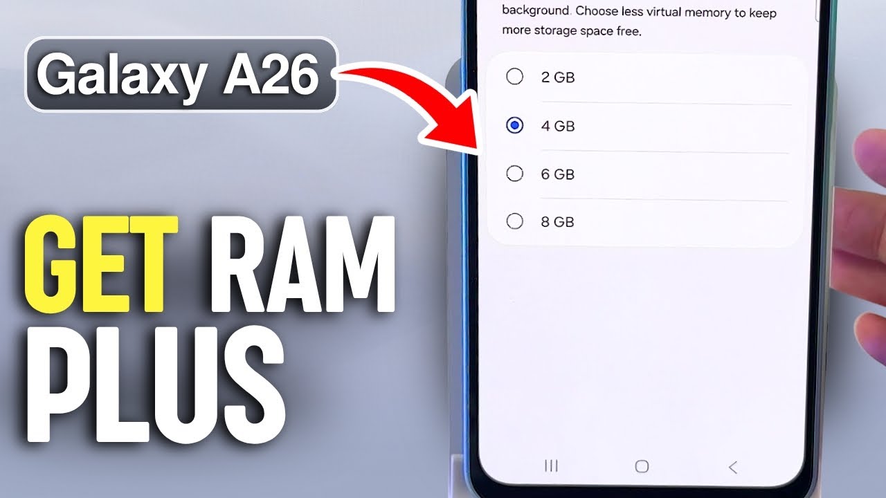 Samsung Ao2 Ram Plus Samsung Galaxy A26 - Activate and Customize RAM Plus for Enhanced ...